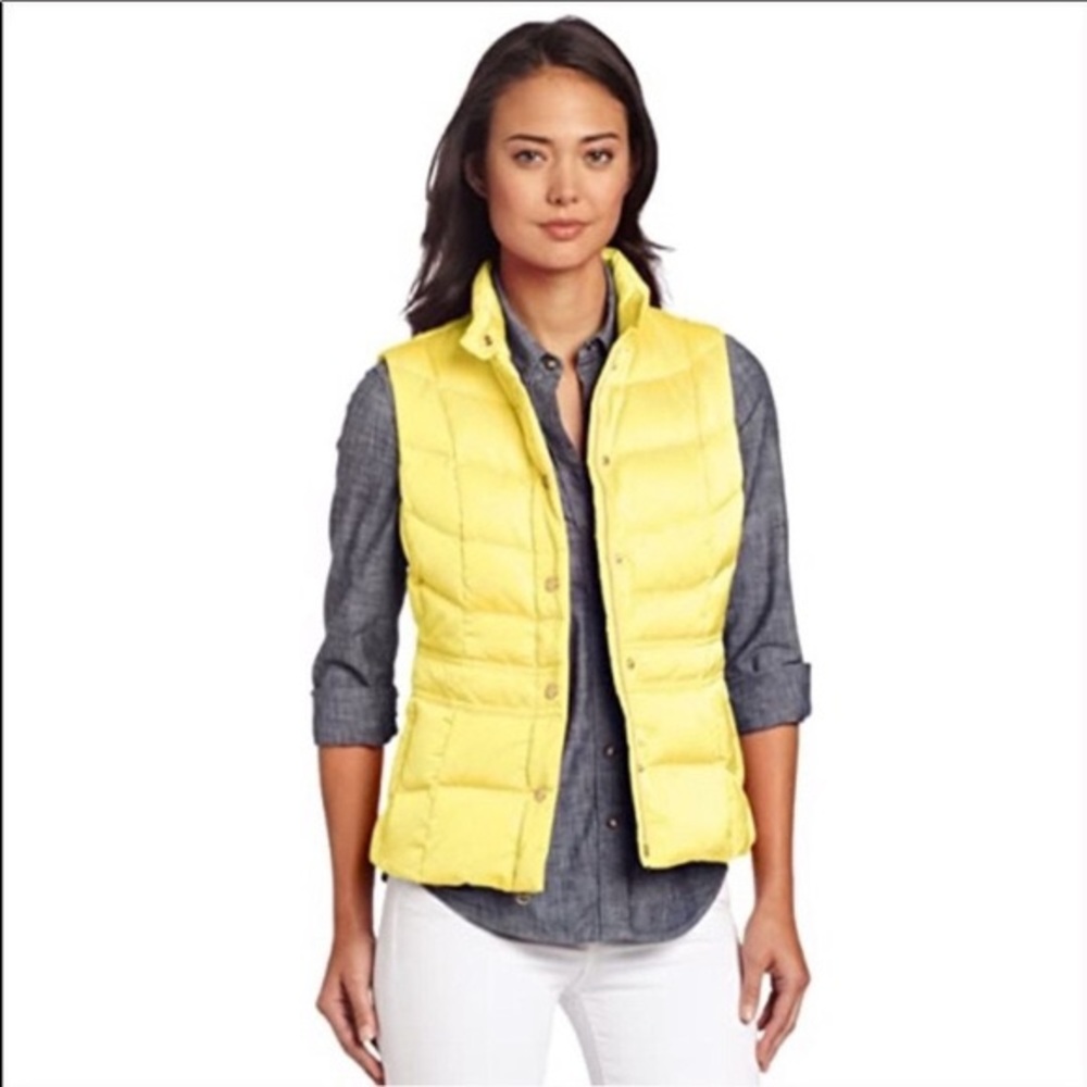 Lilly Pulitzer yellow puffer vest